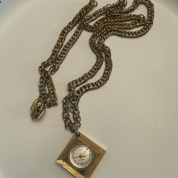 Vintage Watch Necklace - Picture 1 of 2
